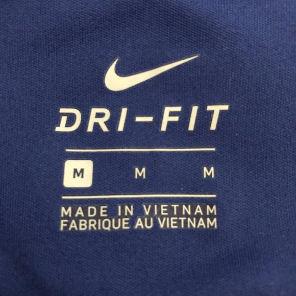 Nike Dri-Fit Print Pattern Running Shorts w/ Liner + Drawstring Waist Blue Sz M - Picture 7 of 10